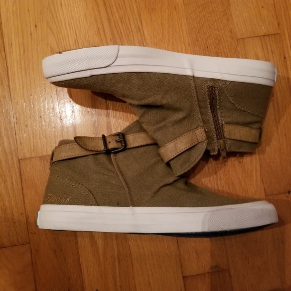 Blowfish Mondo Buckle Canvas Slouch Shoes - Picture 3 of 6